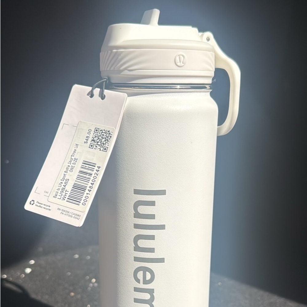 Lululemon white Water Bottle